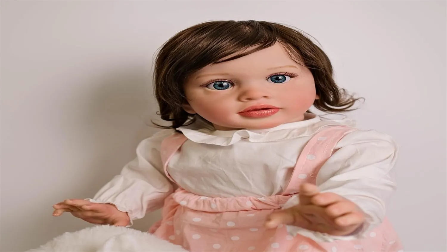 Big Size Realistic Reborn Toddler Dolls 26 inch Lifelike Baby Girl Cute Standing Doll Weighted Body Real Life Silicone Reborn Babies Toddler Girls Birthday Toys Gifts