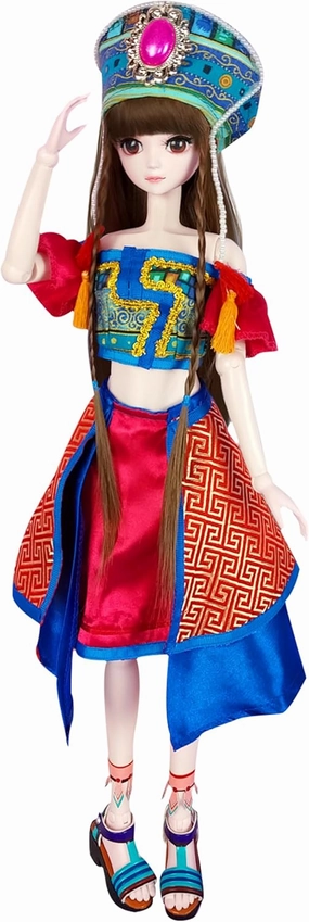 Bjd Doll, SD Toy 22.4 Inch 18 Ball Joint Doll for 3  Years Old,Surprise Gift Cute DIY Toys with Wigs, Clothes, Shoes