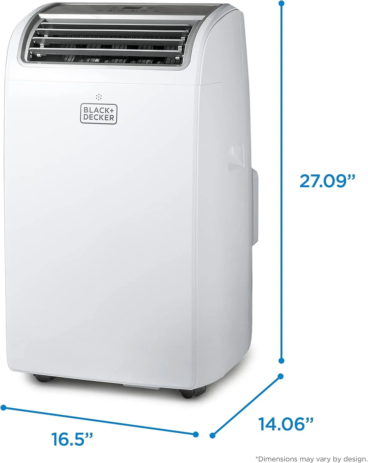 BLACK DECKER Smart Portable Air Conditioner, 14,000 BTU (10,200 BTU SACC) for Rooms up to 700 Sq. Ft., Smart Portable AC with Follow Me Remote and Window Kit, BPACT14WT, White