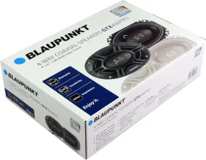 BLAUPUNKT GTX406PRO 4x6 Car Speaker - 4 Way Coaxial Speakers, 240W, 4 Ohm, 120Hz - 20kHz (2pc)