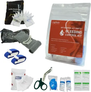 Bleeding Control Kit - Essential Supplies for Hemorrhage Emergencies | Quick Clot, Compact, Instant Access | Standard Pack 13 Pcs