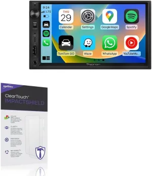 BoxWave Screen Protector Compatible with Eonon X3 QLED Linux Double Din Car Stereo (7 in) - ClearTouch ImpactShield (2-Pack), Impenetrable Screen Protector Flexible Film