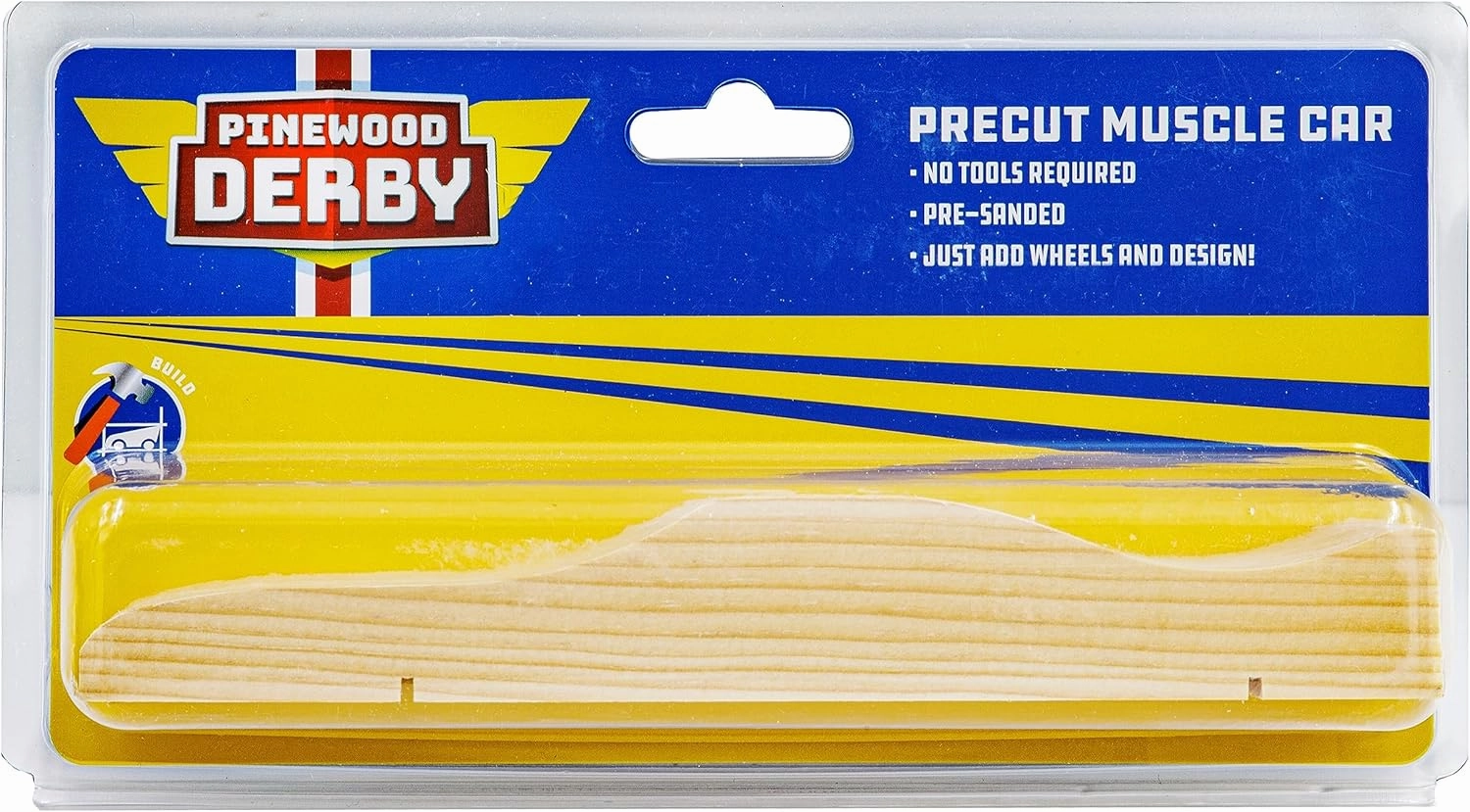 Boy Scouts of America Pinewood Derby Precut Cars (Pre-Cut Muscle Car)