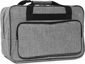 Bright Creations Gray Sewing Machine Carrying Case - Universal Tote Travel Bag Accessories Organizer Compatible with Most Standard Machines (18.1 x 9.4 x 12.2 Inch) - Sewing Bag