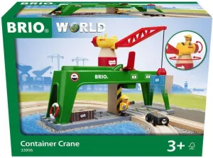 Brio Container Crane - Magnetic Hook Crane Toy | FSC-Certified Craftsmanship | Enhances Motor Skills | Perfect Addition to Brio Railway Set | Suitable for Children Aged 3 