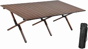 Camping Folding Table Outdoor Desk Compact Furniture Portable Foldable Picnic Table for Kitchen Hiking Balcony Fishing Garden