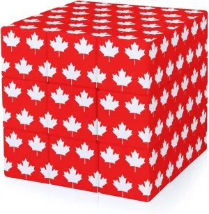 Canada Maple Flag Full Printing 3x3 Fidget Cube Stress Relief Magic Speed Cube for Adults