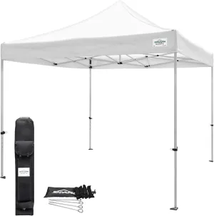Canopy TitanShade Light-Duty Steel Commercial Instant Canopy Kit, White, 10' x 10'