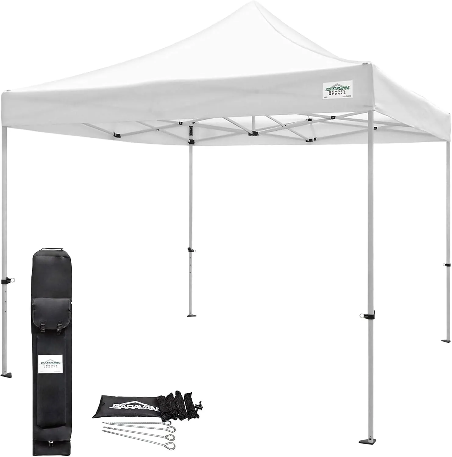 Canopy TitanShade Light-Duty Steel Commercial Instant Canopy Kit, White, 10' x 10'