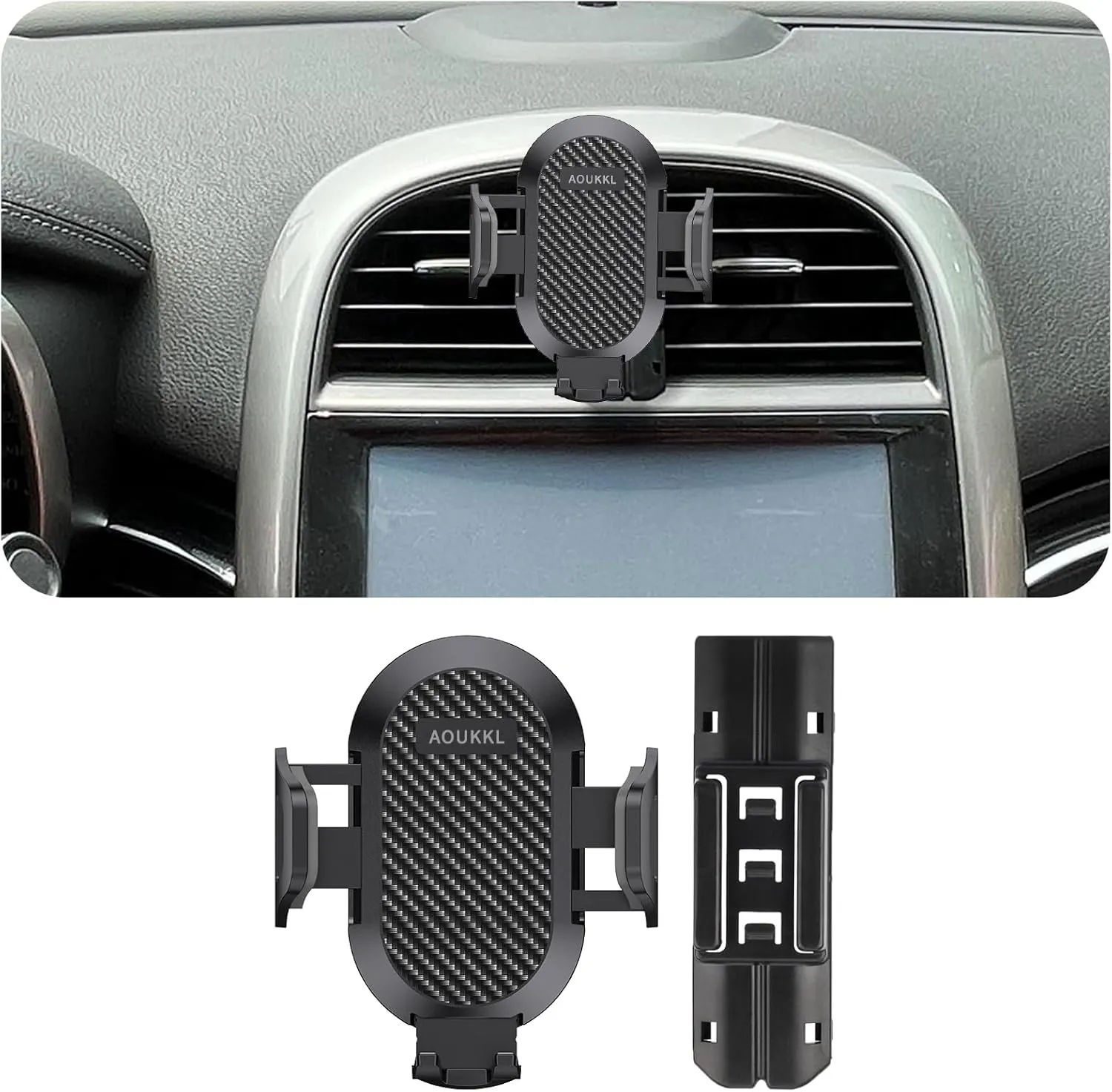 Car Phone Holder Fits for Chevy Malibu 2013-2015 Accessories,Thick Cases Friendly,Cell Phone Mount for 4.7-7 in Phones,360 Degree Rotation,Easy to Install