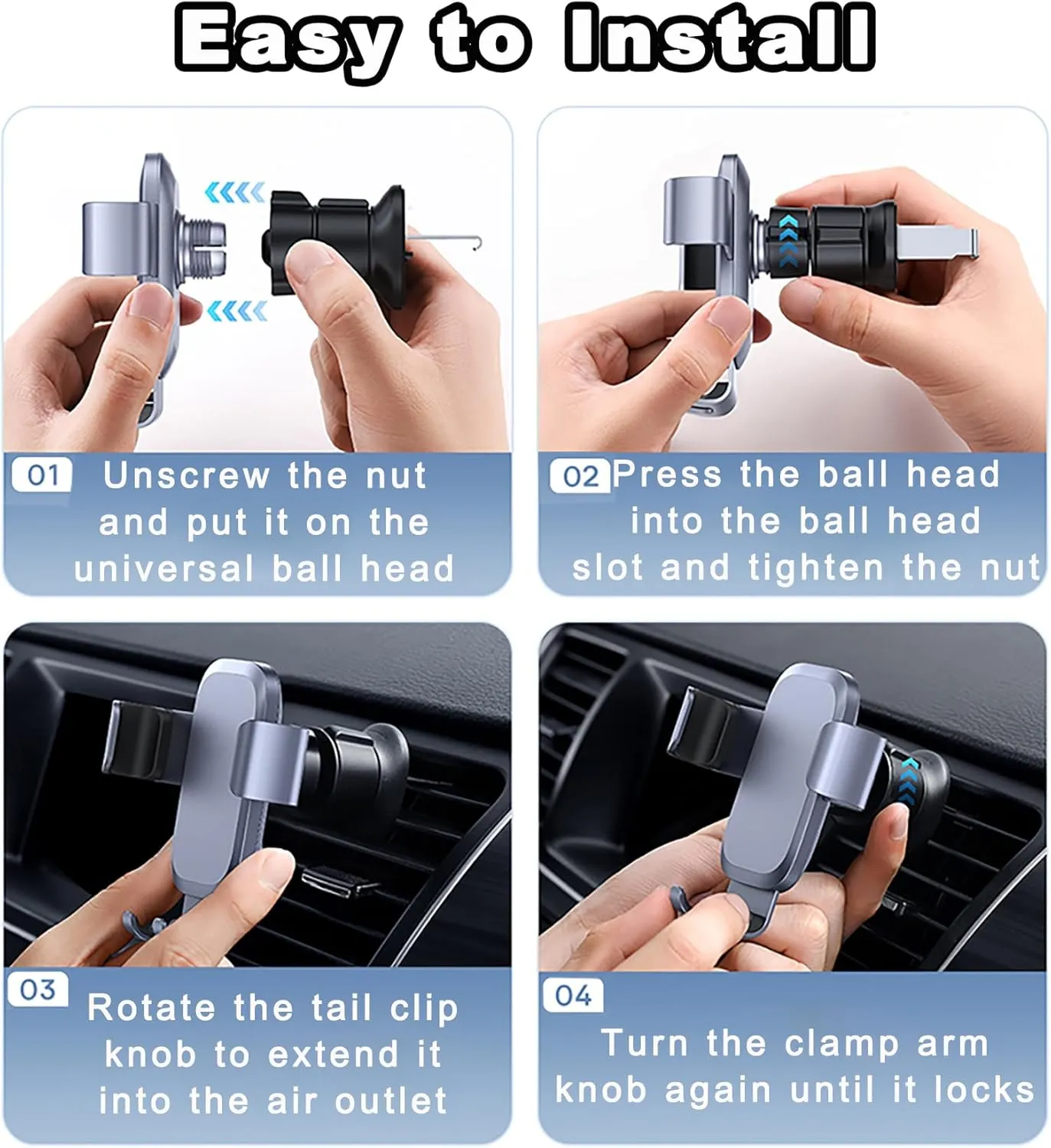 Car Phone Holder for Mazda CX7 Tribute MPV Premacy Biante Verisa Familia Capella, 360° Flexible Rotation Car Phone Mount, Car Cell Phone Holder Non-slip Stable, Cell Phone Car Mount Phone Stand