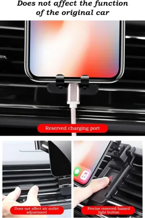 Car Phone Holder Mount for Nissan Altima 2013 2014 2015 2016 2017 2018, 360° Rotation Mobile Phone Mount, Air Vent Car Mount Cradle, Adjustable Phone Holder for Dashboard, Windscreen(Color:A)