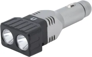Car Plug in Flashlight Rechargeable Dual Light Source Super Bright Mini Handheld Automobile Charged Emergency Torch
