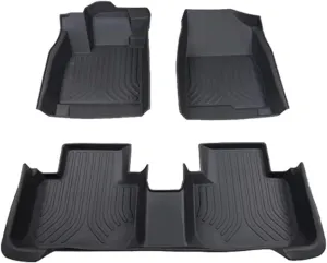 Car TPE Floor Mat Dirt-Resistant Mud Carpet Foot Pad Full Set Rug Tappeto Accessories Compatible with Explorer U502 2016 2017 2018 2019(Color:3 Rows,Size:Right-Hand Drive)