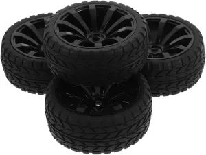 Car Wheel Tire Set 4pcs Toy Racing Car Wheel Replacement for Boys and Girls Toys