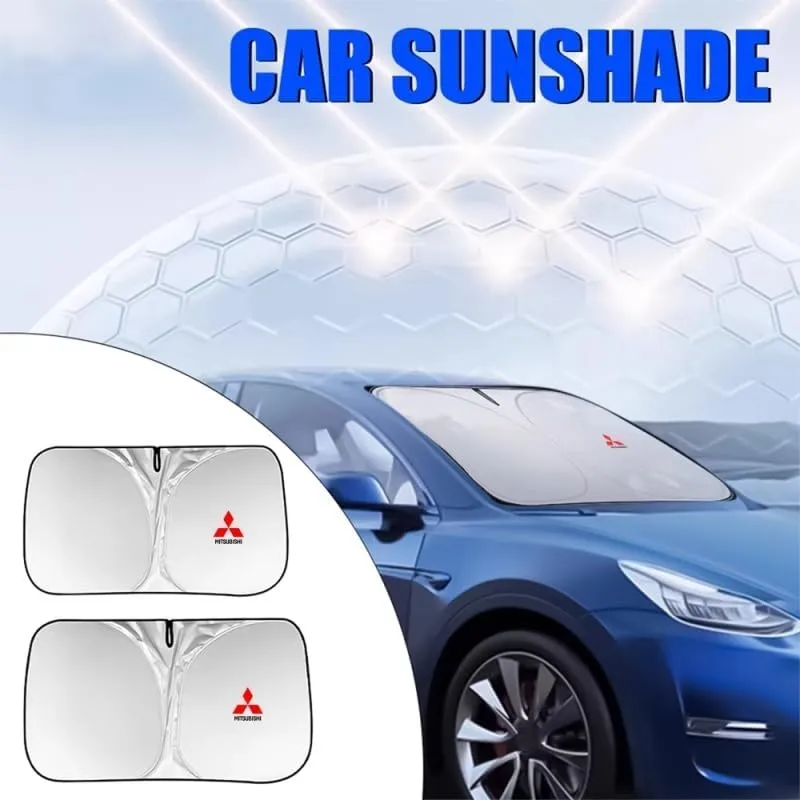 Car Windshield Sunshade for Mitsubishi Eclipse Cross 2018-2021, Block UV Rays Sun Visor Protector, Front Window Sunshades, Windscreen Sunshade,B 145CM