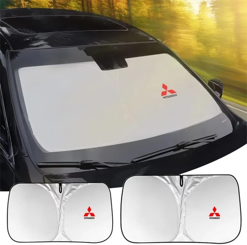 Car Windshield Sunshade for Mitsubishi Eclipse Cross 2018-2021, Block UV Rays Sun Visor Protector, Front Window Sunshades, Windscreen Sunshade,B 145CM