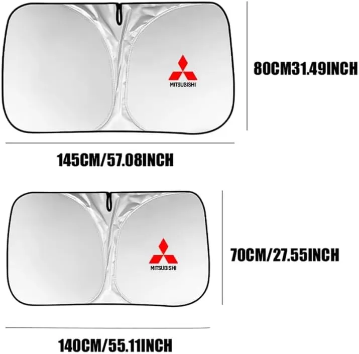 Car Windshield Sunshade for Mitsubishi Mirage 2019-2023, Block UV Rays Sun Visor Protector, Front Window Sunshades, Windscreen Sunshade,A 140CM