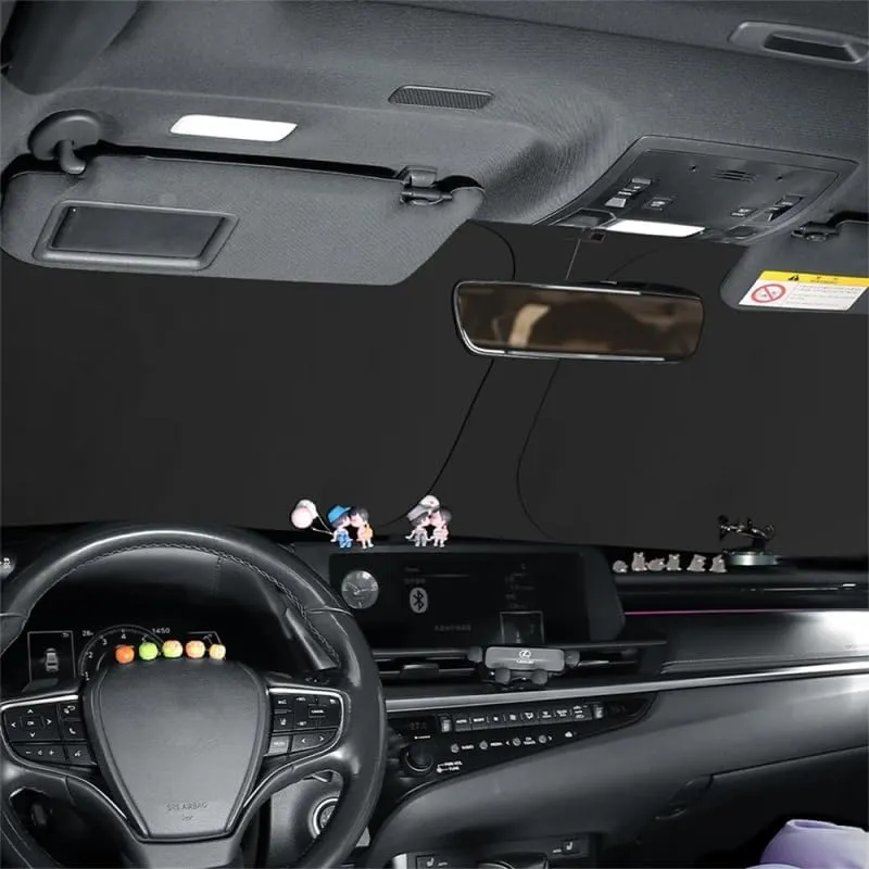 Car Windshield Sunshade for Mitsubishi Mirage 2019-2023, Block UV Rays Sun Visor Protector, Front Window Sunshades, Windscreen Sunshade,A 140CM