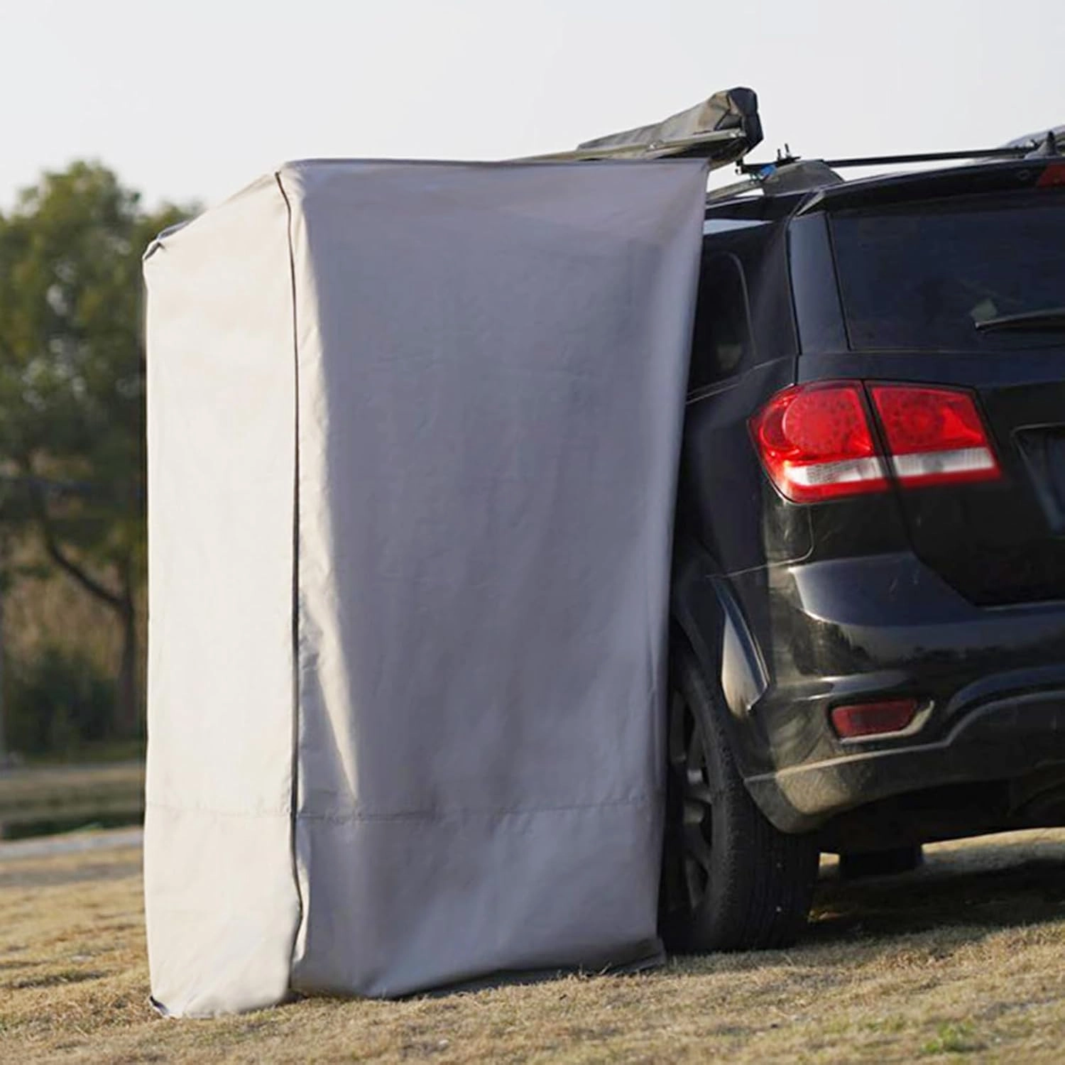 Car Side Shower Tent Shower Awning with Roof, SUV Truck Tent for Camping Privacy Shelters, Vehicle Awning Shower Room, Portable Shower Tent for Camping