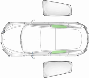 Car Window Shades for Maxus G50 2019 ,Privacy Sun Shade Set for Front Windshield Side and Rear Windows,Keep Your Car Cooler,Rear 2PCS