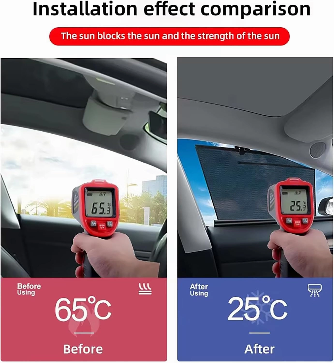 Car Window Shades for Maxus G50 2019 ,Privacy Sun Shade Set for Front Windshield Side and Rear Windows,Keep Your Car Cooler,Rear 2PCS