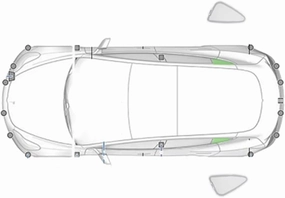 Car Window Shades for Maxus MIFA9 2022 ,Privacy Sun Shade Set for Front Windshield Side and Rear Windows,Keep Your Car Cooler,Triangle 2PCS