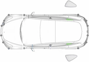 Car Window Shades for Maxus V80PLUS 2019 ,Privacy Sun Shade Set for Front Windshield Side and Rear Windows,Keep Your Car Cooler,Triangle 2PCS