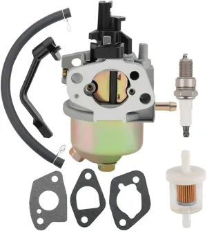 Carburetor for Harbor Freight Chicago Predator 4000 3000 3050 3200 4375 Watts Generator Powered by A 212CC 208CC 7HP 6.5HP Engine Parts with Fuel Filter Spark Plug
