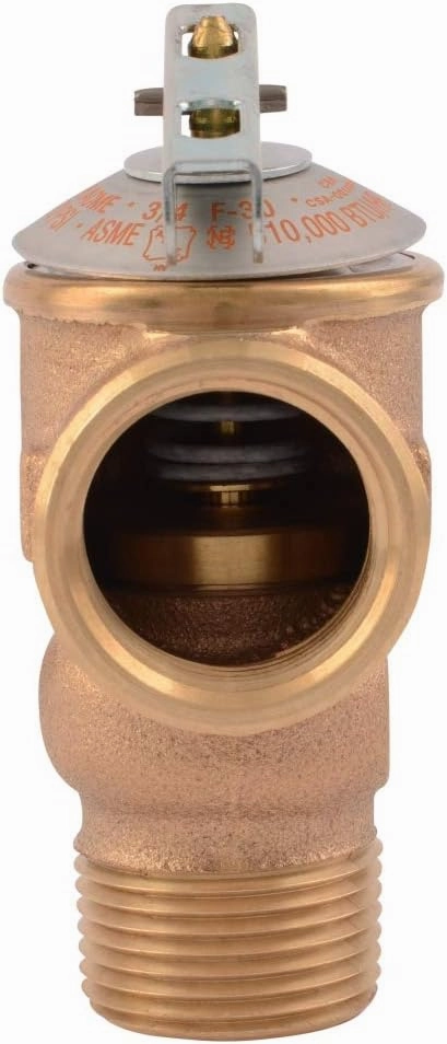 Cash Acme 3/4 Inch F-30 Safety Relief Pressure Release Valve, Brass Plumbing Fitting, 20166-0030