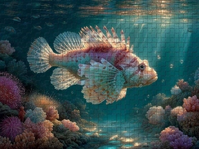 Challenging and Peaceful Jigsaw Game Featuring Exotic Fish in Vibrant Coral Reef 500 Piece Puzzle for Adults and Ocean Lovers Wall Decor and Family Fun Gift