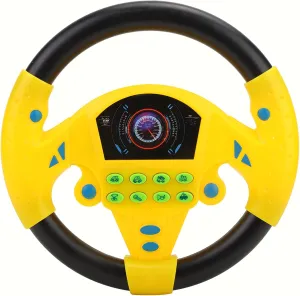Children Steering Wheel, High Imitation Baby Steering Wheel Toy Educational Copilot Steering Wheel with Music Early Musical Toys Baby & Toddler Toys