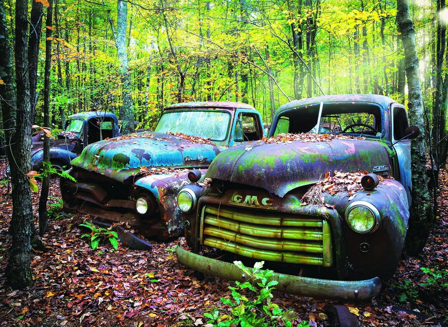 Classic Car Puzzle 1000 Piece Jigsaw Puzzle for Kids and Adults, Educational Puzzles,Car Art Modern Home Decor Difficult and Challenging Puzzle Game Preschool Toys Gifts for Car Lovers