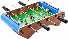 Compact Foosball Table for Adults and Kids | Portable Table Soccer Game Set | Family Fun Desk Football Game | Mini Table Top Soccer for Children