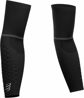 COMPRESSPORT ArmForce Ultralight Unisex Adult Compression Arm Cuff, Black, Size 3