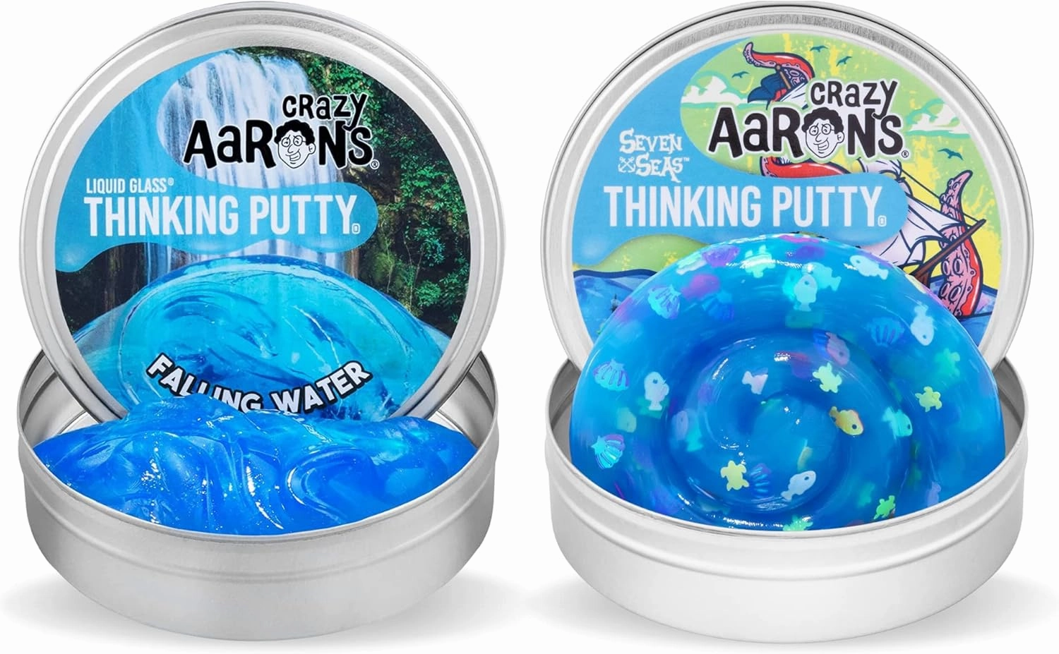 Crazy Aaron's Falling Water & Seven Seas Thinking Putty Bundle