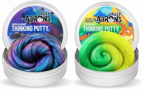 Crazy Aaron's Super Scarab Color Shifting Thinking Putty & Magic Dragon Heat Sensitive Color Changing Thinking Putty Bundle