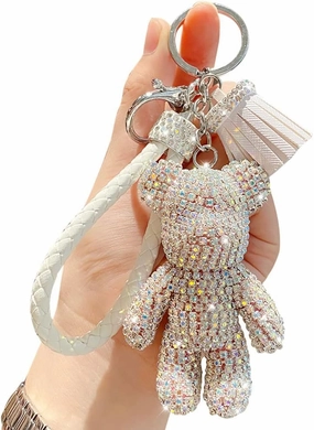 Creative Cool Diamond Bear Design Pendant Keychain Key-Chains Keyrings