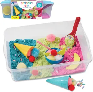 Creativity for Kids Sensory Bin: Ice Cream Shop Playset - Toddler Learning Toys for Kids Ages 3-4 , Pretend Play Ice Cream Set, Kids Gifts for Girls and Boys