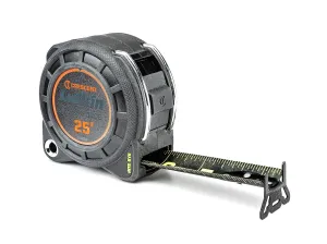 Crescent Lufkin 1-3/16" x 25' Shockforce Nite Eye G1 Dual Sided Tape Measure | L1125B-02
