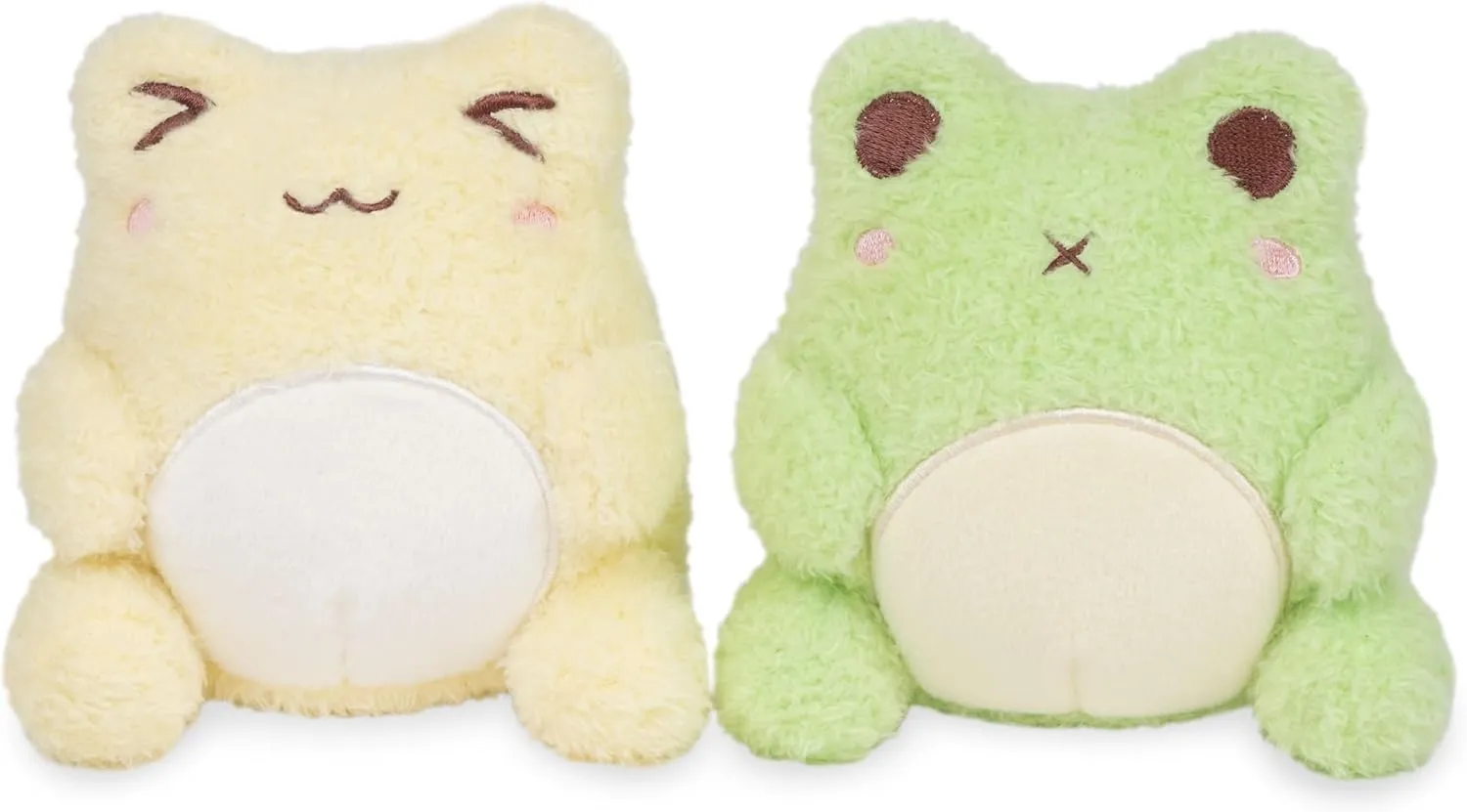 Cuddle Barn PlushGoals - Edawawa Kawaii Cute Soft Green Edamame Frog Plush Toy, 13 inches