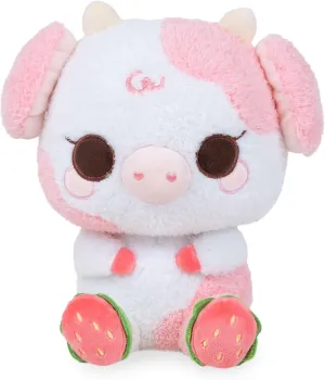 Cuddle Barn PlushGoals - Sunnie The Strawberry Cow | Super Soft Cute Kawaii Pink Collectible Stuffed Animal Plush, 10 inches