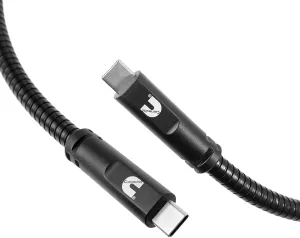 Cummins CMN4703 4 Foot USB-C to C Cable for Charging Android Devices Rugged Steel Charging Cord