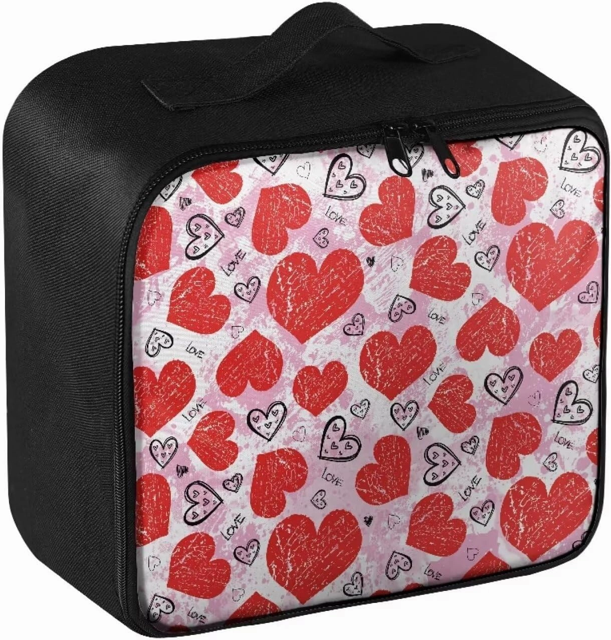 Cute First Aid Bag Empty Large Heart-Shaped First Aid Pouch Travel Medicine Pouch Double Zippers First Responder Storage Compact Survival Medicine Bag for College Dorm Student