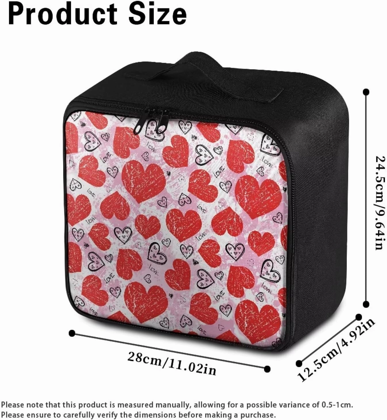 Cute First Aid Bag Empty Large Heart-Shaped First Aid Pouch Travel Medicine Pouch Double Zippers First Responder Storage Compact Survival Medicine Bag for College Dorm Student