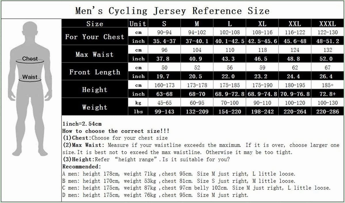 Cycling Jersey Men Full Zip Bike Shirt Racing Top Bicycle Clothing
