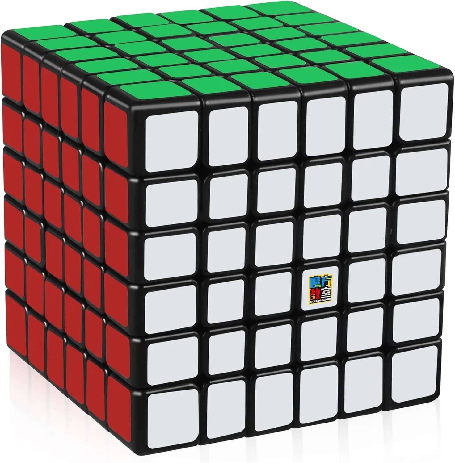 D-FantiX Cubing Classroom Meilong 6x6 Speed Cube 6x6x6 Magic Cube Puzzle Toy Black