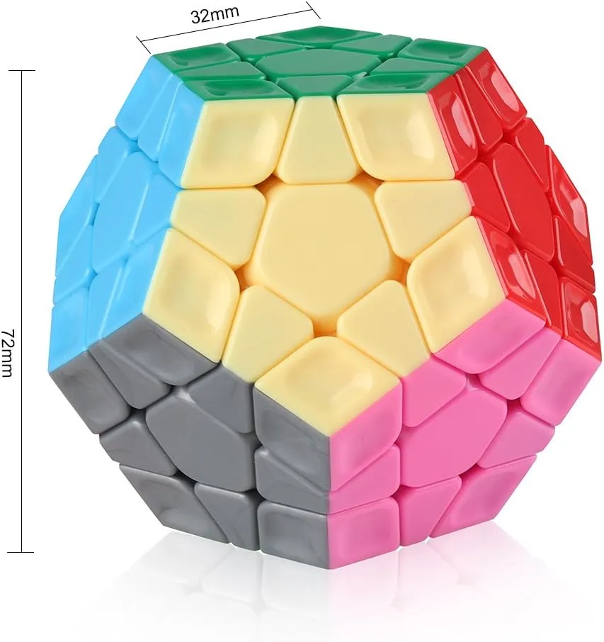 D-FantiX Cyclone Boys 3x3 Megaminx Stickerless Speed Cube Pentagonal Dodecahedron Cube Puzzle Toy