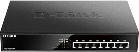 D-Link DGS-1008MP 8-Port Gigabit Unmanaged Metal Desktop Switch with 8 PoE  Port - Up to 30 W per Port with 125 W PoE Budget