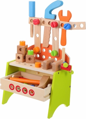 DECHOUS Cartoon Assembling Toy for Boys and Girls Tool Dismounting Plaything Wood Tool Bench Exercises Logic Creativity